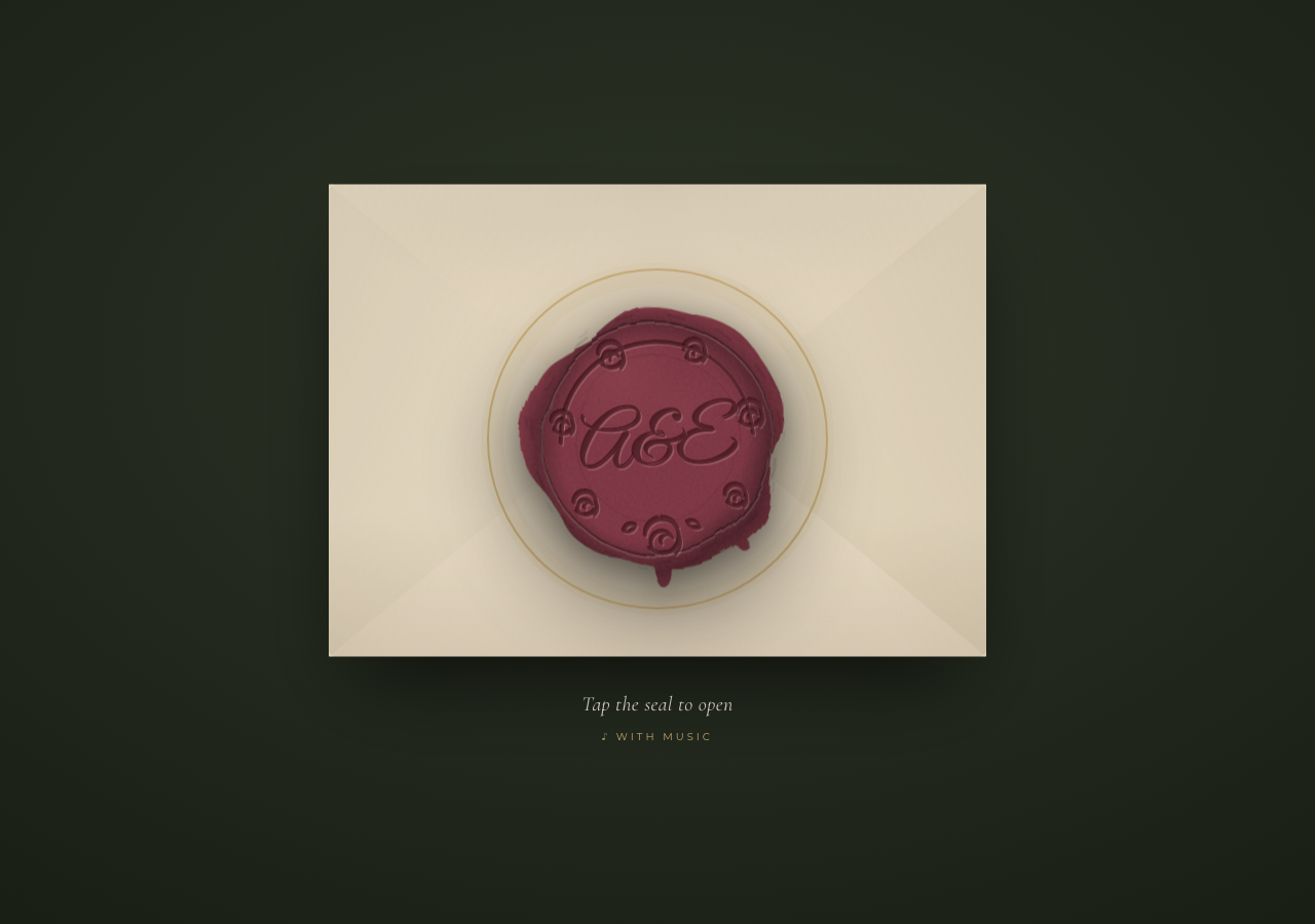 A guest opening a Life Invites invitation with a wax seal